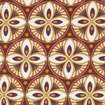 Popeline Patchwork Barroco Laranja - Ribes y Casals