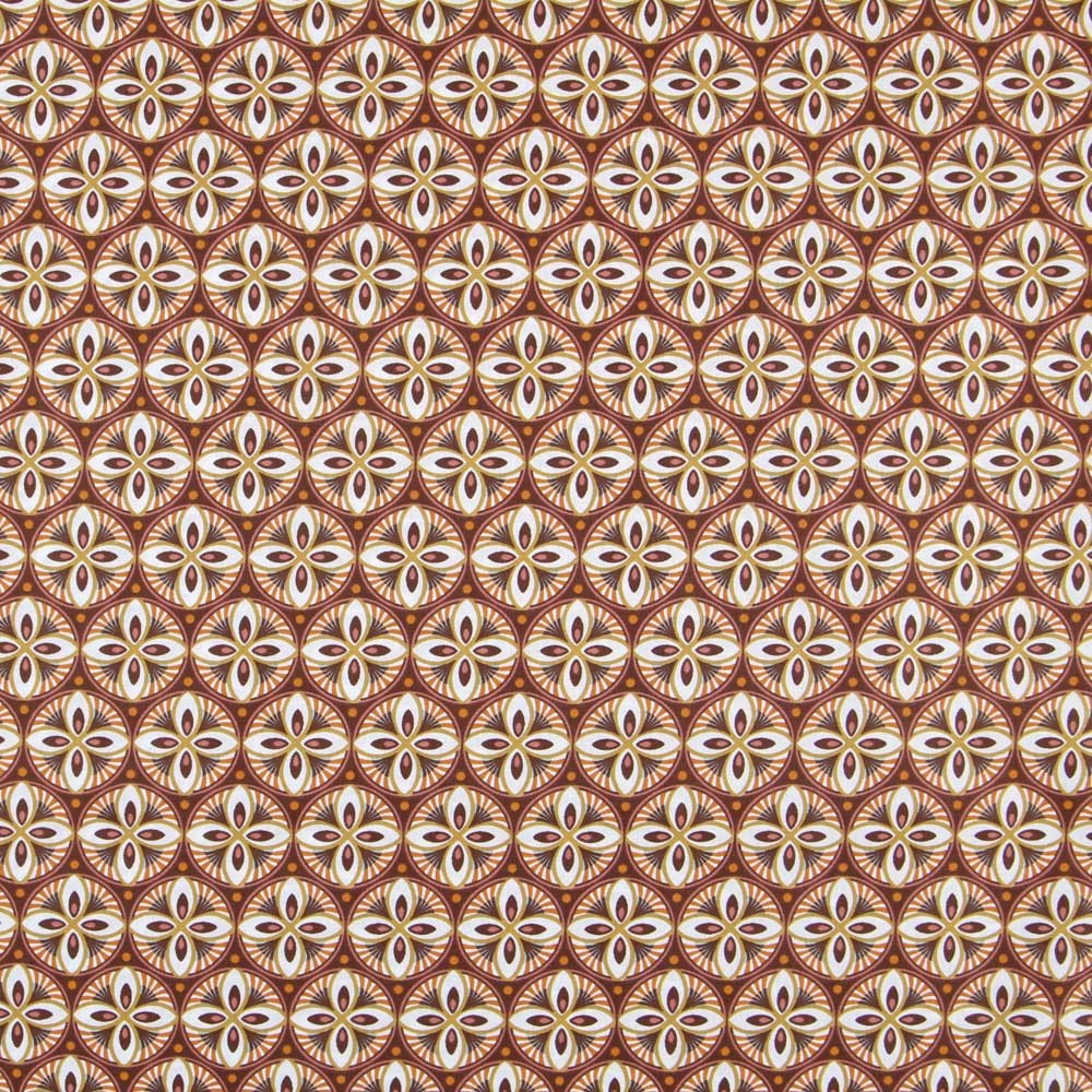 Popeline Patchwork Barroco Laranja - Ribes y Casals