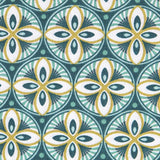 Popeline Patchwork Barroco Verde - Ribes y Casals