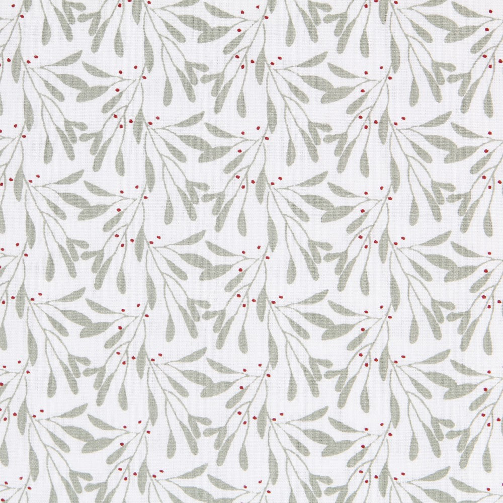 Popeline Patchwork Plantas Verdosa - Ribes y Casals