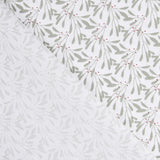 Popeline Patchwork Plantas Verdosa - Ribes y Casals