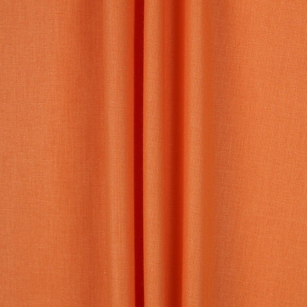 Popeline Patchwork Liso Laranja - Ribes y Casals