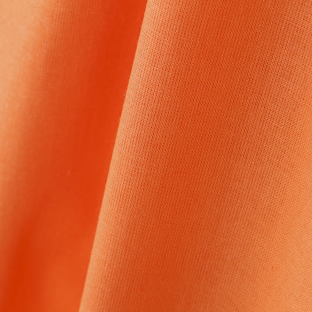 Popeline Patchwork Liso Laranja - Ribes y Casals