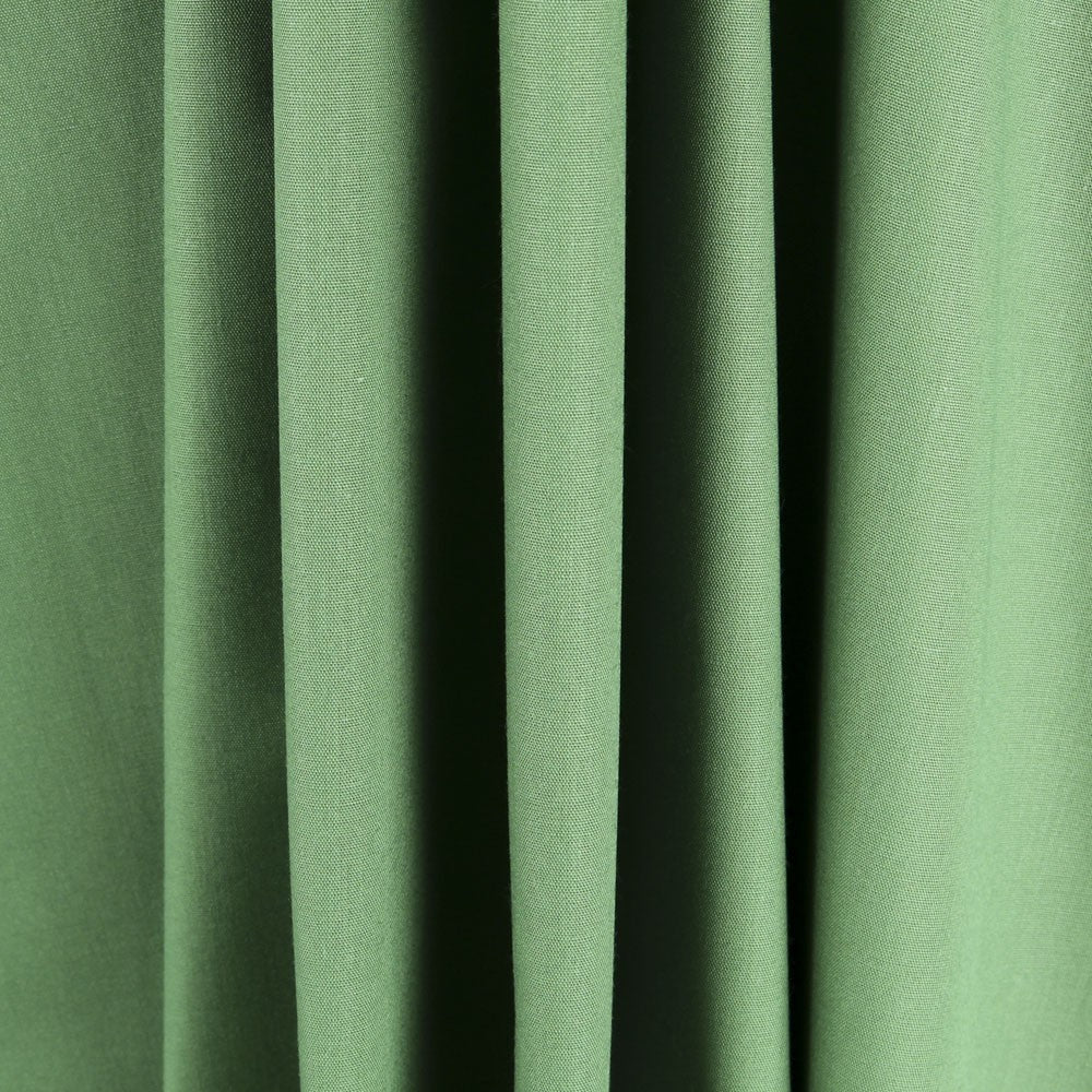 Popeline Patchwork Liso Verde Musgo - Ribes y Casals