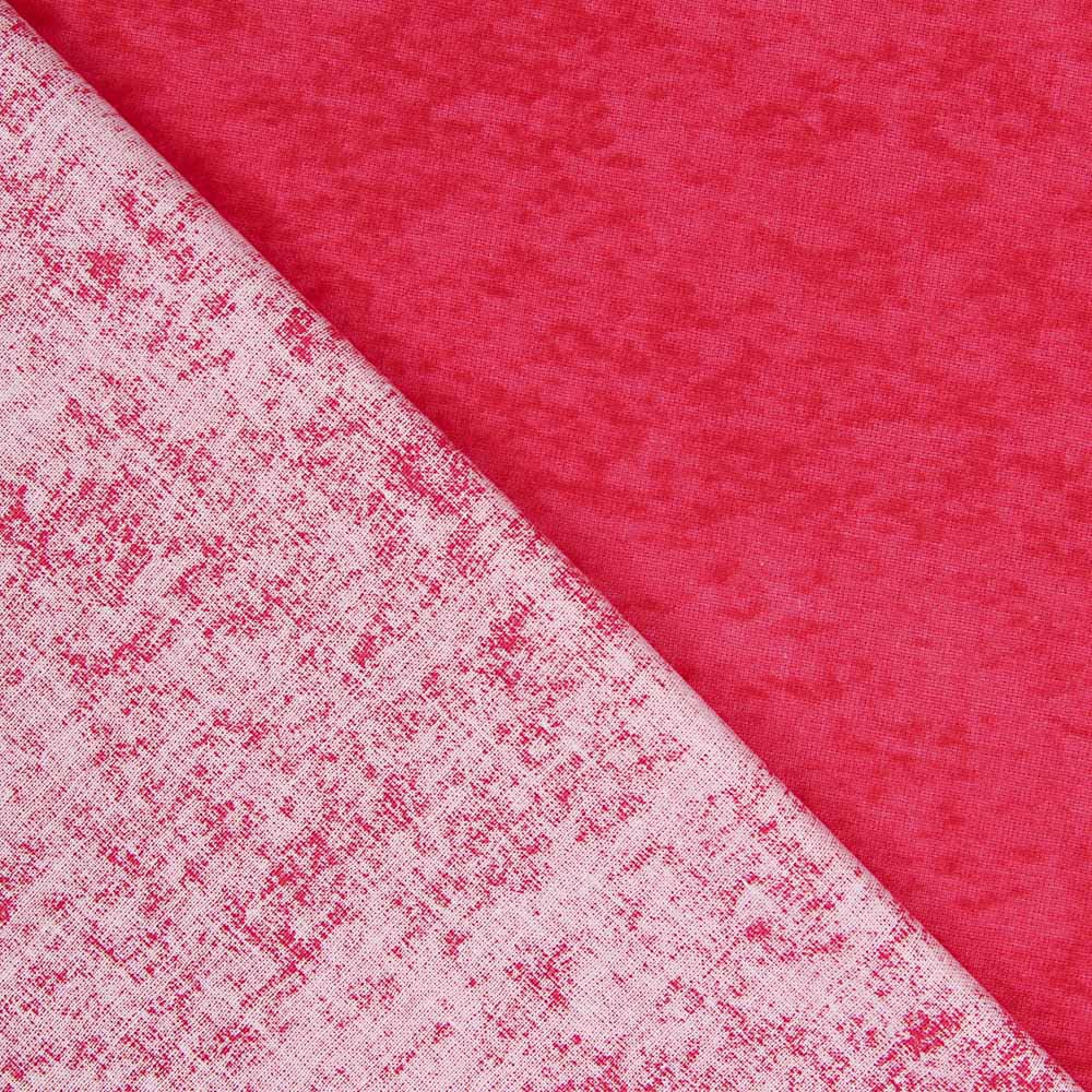 Popeline Patchwork Mármore Morango - Ribes y Casals