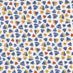 Popeline Patchwork Motivos Azul - Ribes y Casals