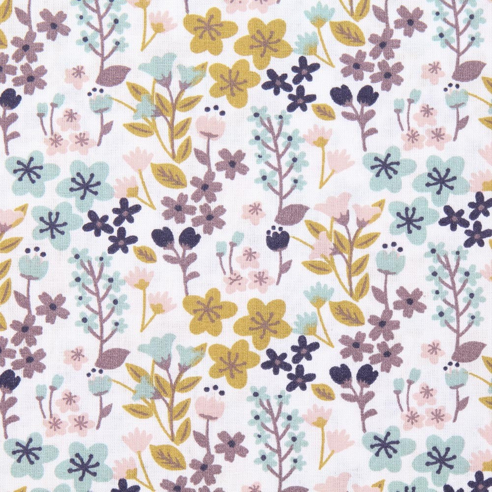 Popeline Patchwork Natureza Multicolorido - Ribes y Casals