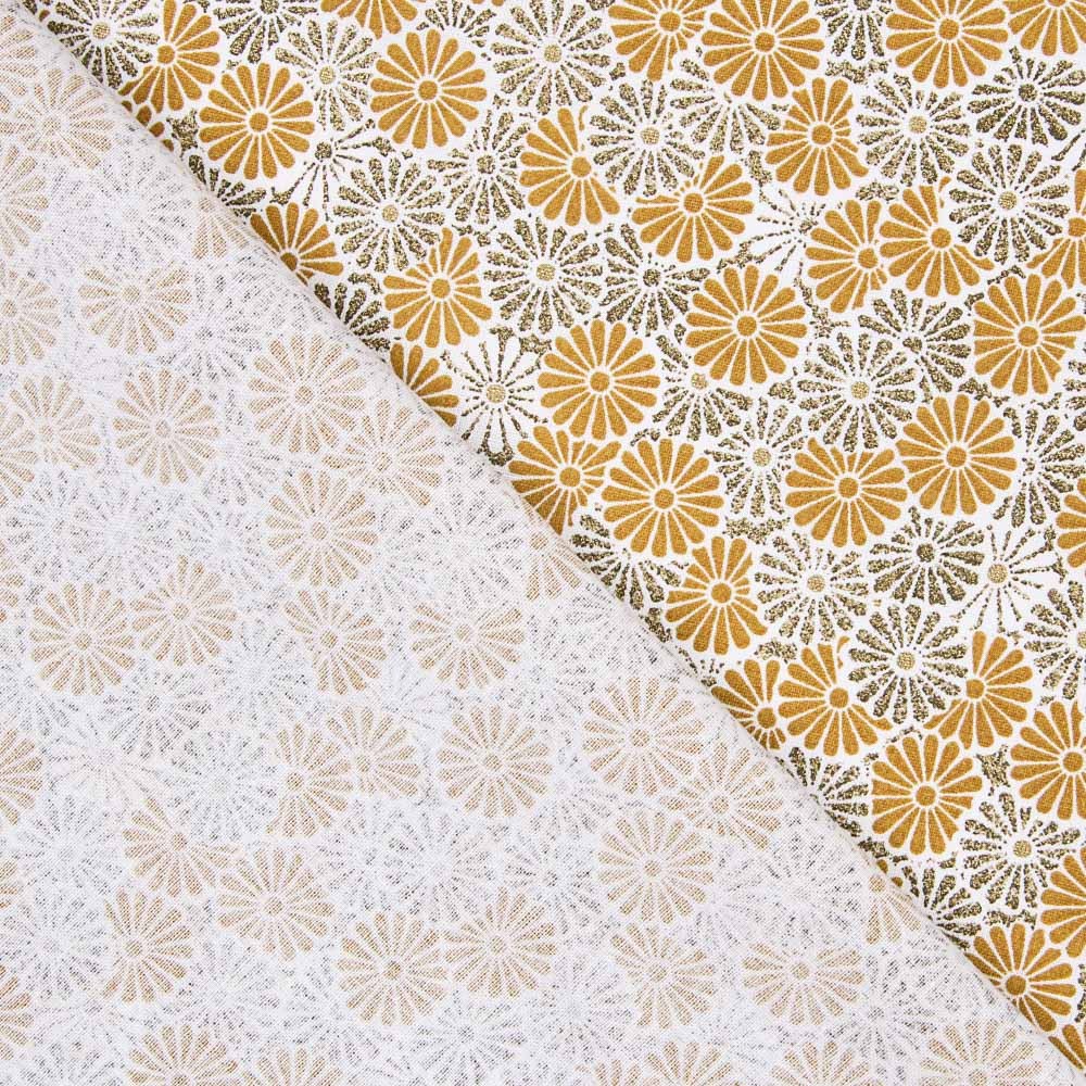 Popeline Patchwork Nikki Ouro - Ribes y Casals
