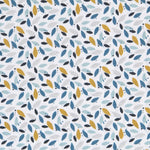 Popeline Patchwork Pétalas Turquesa - Ribes y Casals