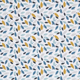 Popeline Patchwork Pétalas Turquesa - Ribes y Casals