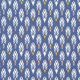 Popeline Patchwork Penas Azul - Ribes y Casals