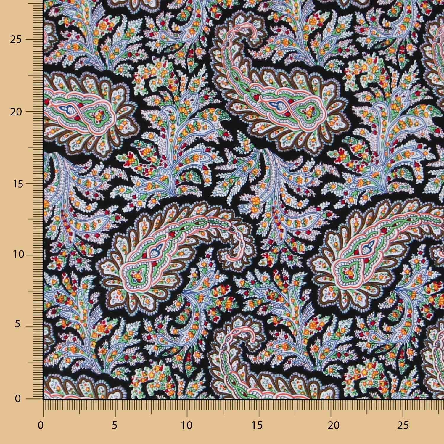 Popeline Peasly Preto - Ribes y Casals