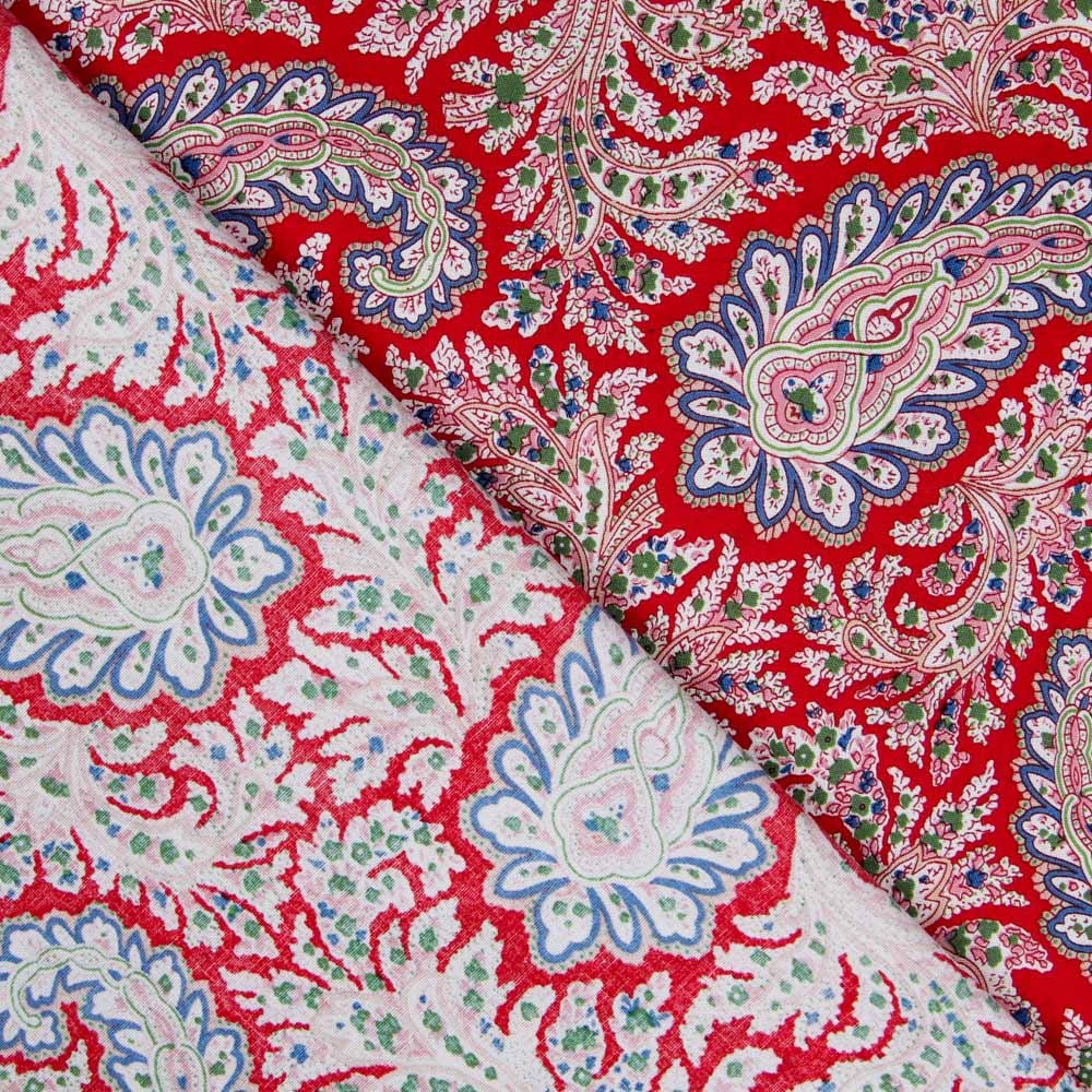 Popeline Peasly Vermelho - Ribes y Casals