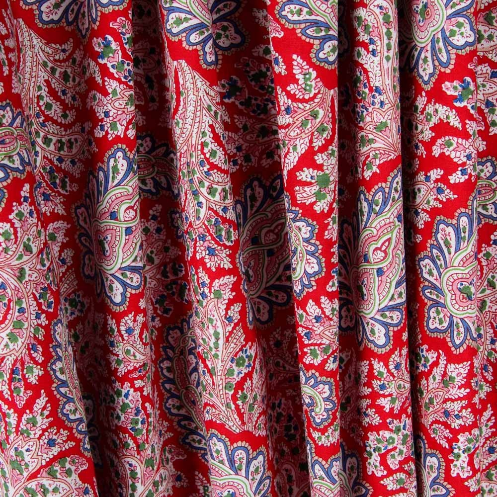 Popeline Peasly Vermelho - Ribes y Casals