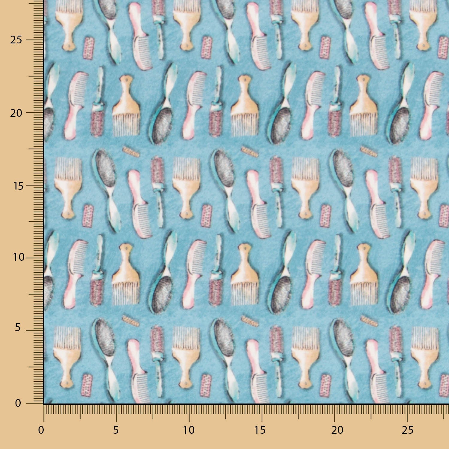 Popeline Pentes Turquesa - Ribes y Casals