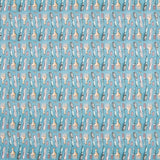 Popeline Pentes Turquesa - Ribes y Casals