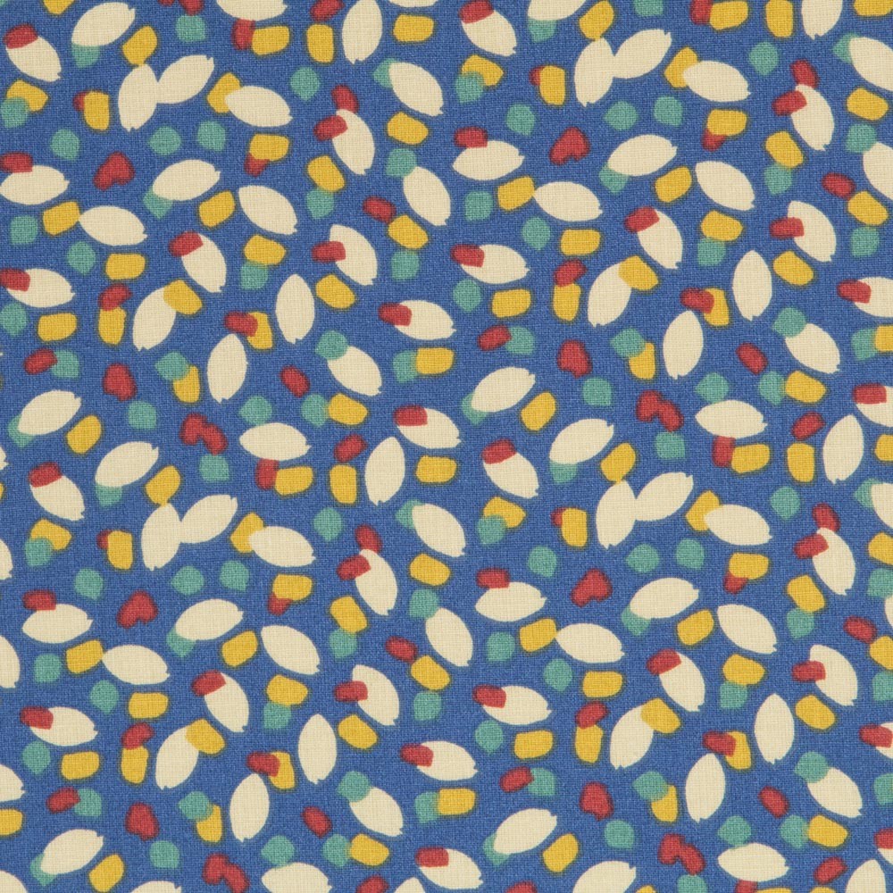 Popeline Pétalas Azul - Ribes y Casals
