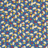 Popeline Pétalas Azul - Ribes y Casals
