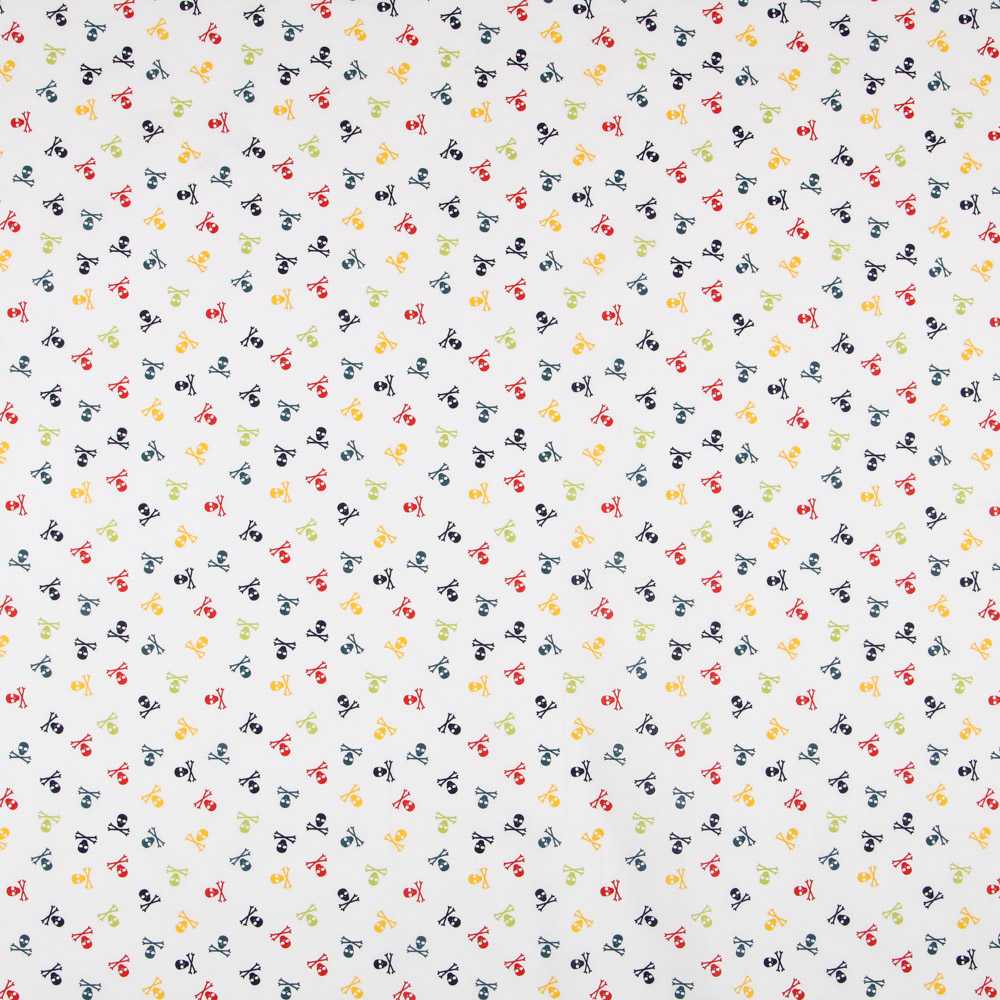 Tecido Popeline Piratas Colorido - Ribes y Casals