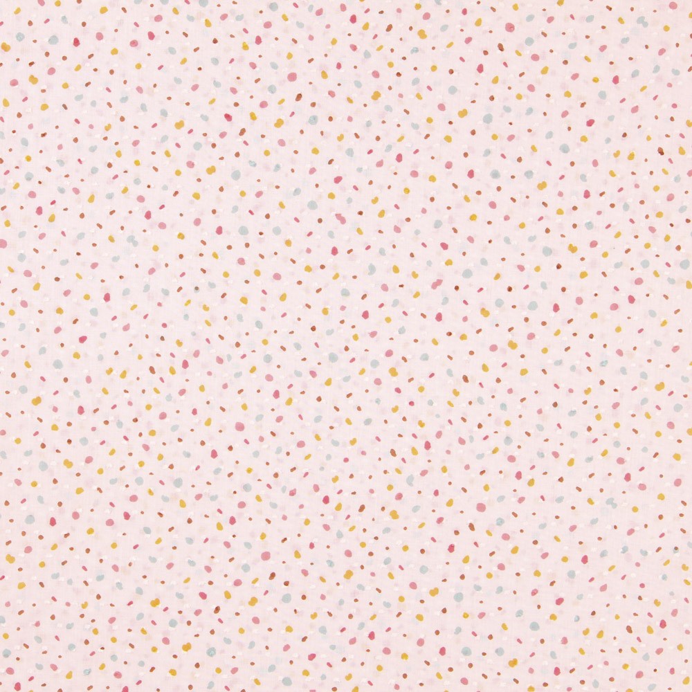 Popeline Plumeti Confeti Rosa - Ribes y Casals