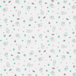 Tecido Popeline Ratinhos Verde - Ribes y Casals