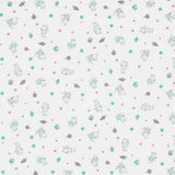 Tecido Popeline Ratinhos Verde - Ribes y Casals