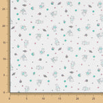 Tecido Popeline Ratinhos Verde - Ribes y Casals