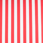 Popelín Listras Branca Vermelha - Ribes y Casals