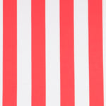 Popelín Listras Branca Vermelha - Ribes y Casals