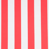 Popelín Listras Branca Vermelha - Ribes y Casals