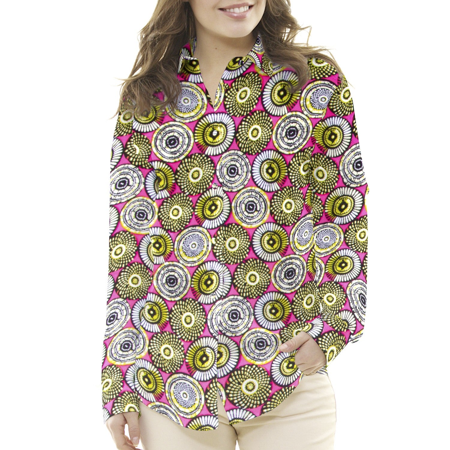 Popeline Wheel Fucsia - Ribes y Casals