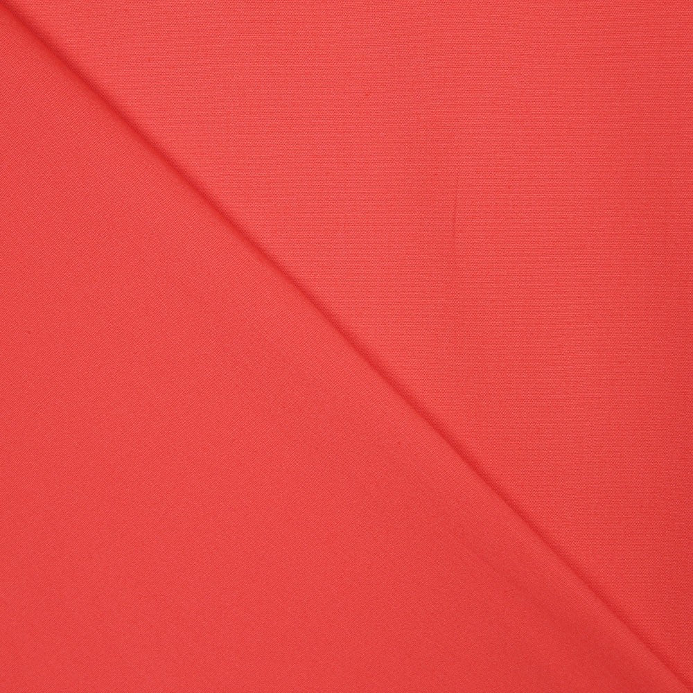 Tecido Popeline Elástano Coral - Ribes y Casals