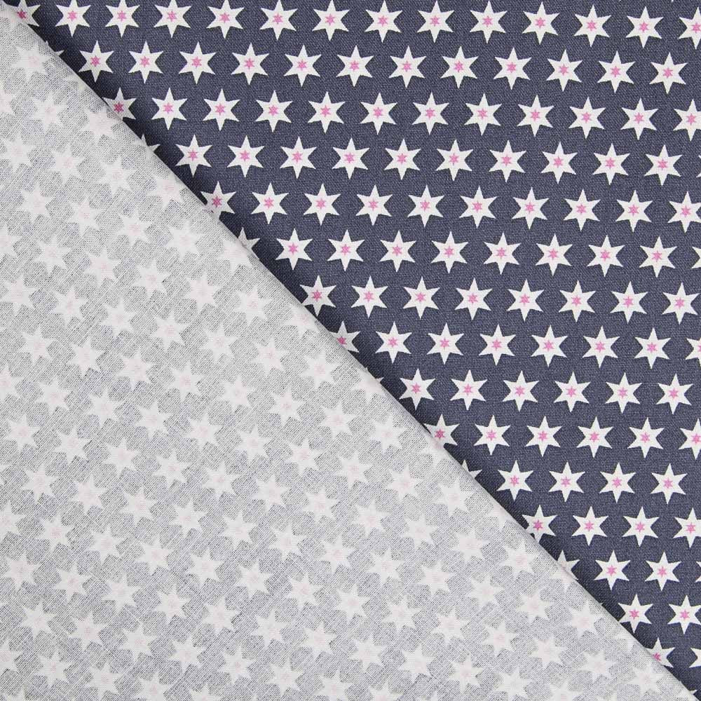 Popeline Stars Rosa - Ribes y Casals