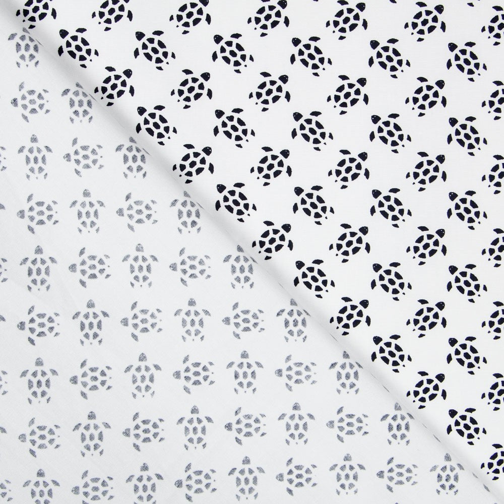 Popeline Tartarugas Branca - Ribes y Casals