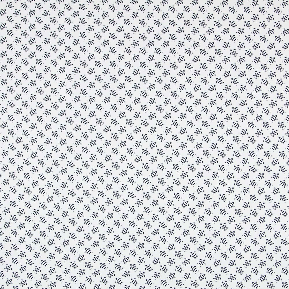 Popeline Tartarugas Branca - Ribes y Casals