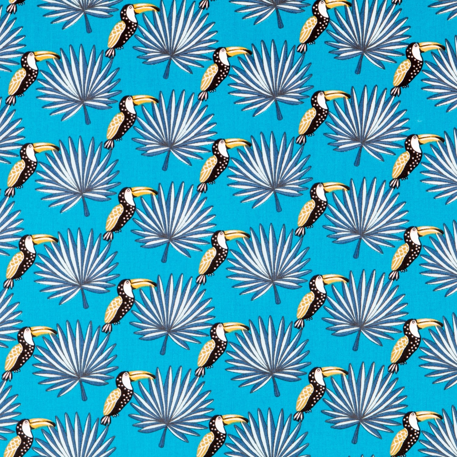 Popeline Toucan Azul - Ribes y Casals