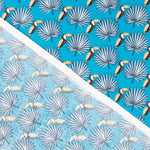 Popeline Toucan Azul - Ribes y Casals