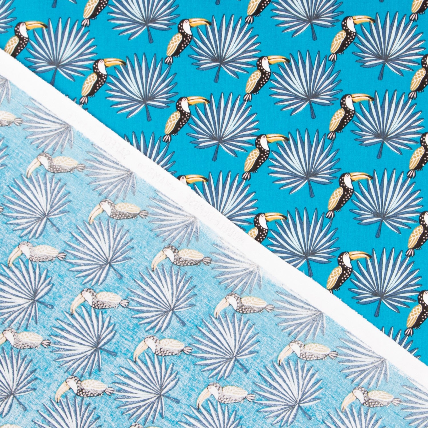 Popeline Toucan Azul - Ribes y Casals