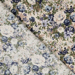 Popeline Vintage Floral Azul - Ribes y Casals