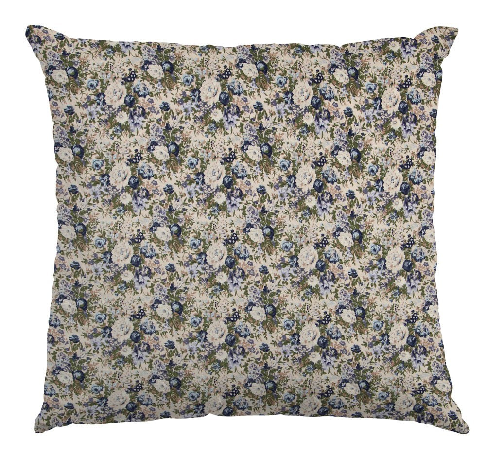 Popeline Vintage Floral Azul - Ribes y Casals