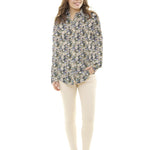 Popeline Vintage Floral Azul - Ribes y Casals