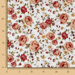 Popeline Vintage Floral Fúcsia - Ribes y Casals