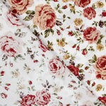 Popeline Vintage Floral Fúcsia - Ribes y Casals