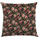 Popeline Vintage Floral Preta - Ribes y Casals