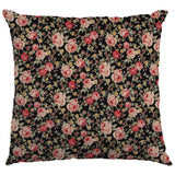 Popeline Vintage Floral Preta - Ribes y Casals