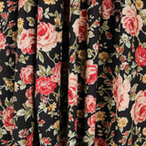 Popeline Vintage Floral Preta - Ribes y Casals