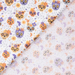 Popeline Algodão Caveiras Laranja - Ribes y Casals