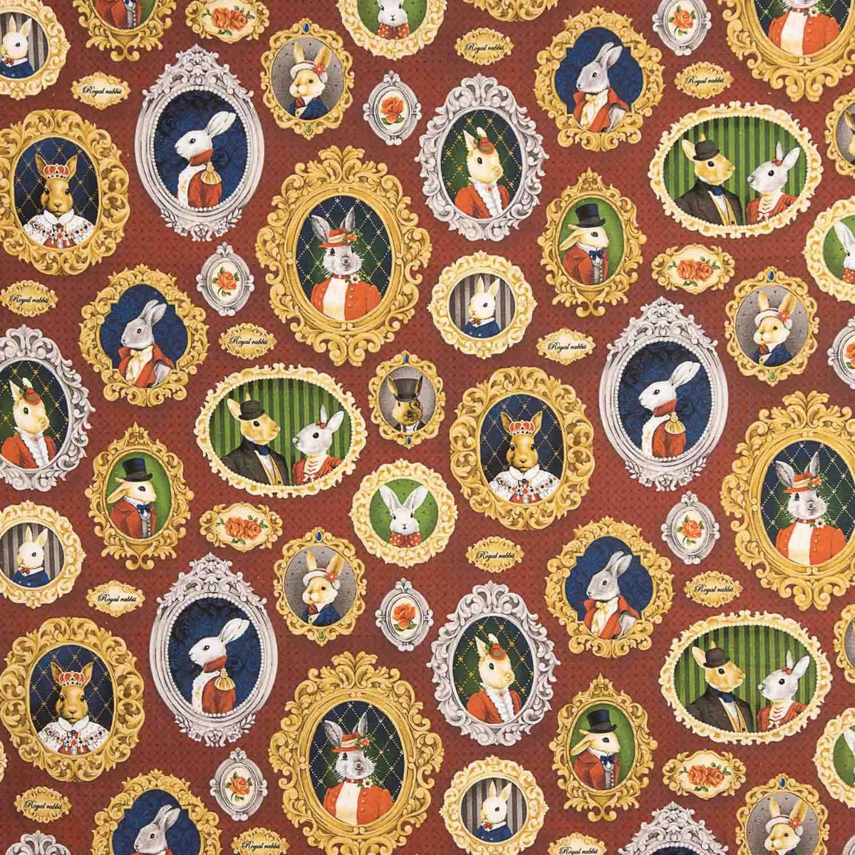 Popeline De Algodão Estampado Coelhos Vintage - Ribes y Casals