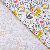 Popeline Algodão Harry Potter Branco - Ribes y Casals