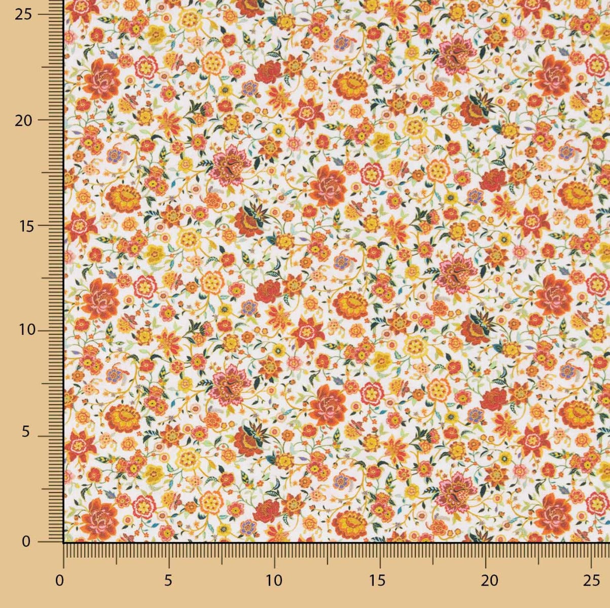 Popeline De Algodão Lyon Coral - Ribes y Casals
